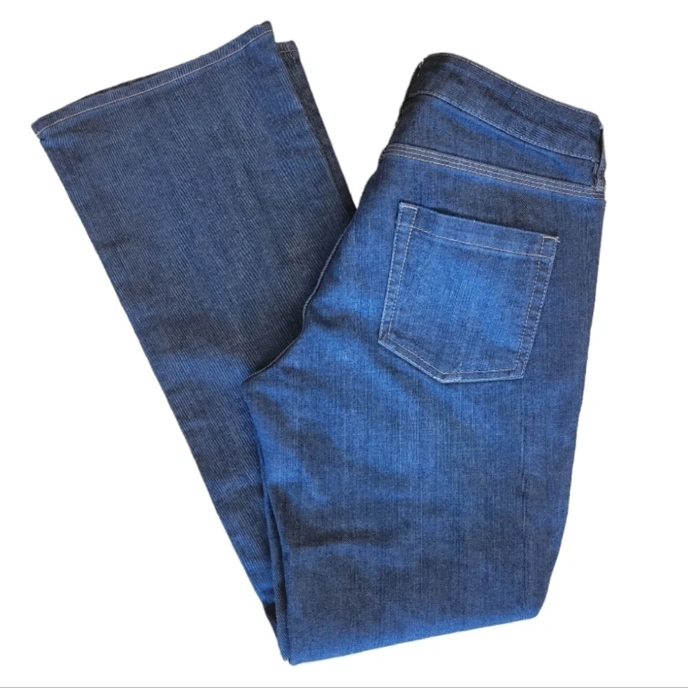 NY‎ & Co. Curvy Bootcut Low Rise Denim Jeans Size 8 Petite